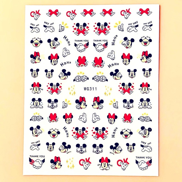 💌BO/GO$6 💖 Minnie Mouse Nail Stickers - Picture 2 of 2
